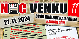 ikona článku Tisková zpráva - Noc venku Dvůr Králové nad Labem 2024