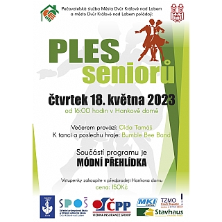 Plakát Ples seniorů 18. května 2023